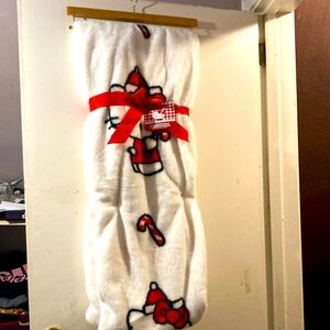 Hello Kitty Christmas Santa Fur Throw
